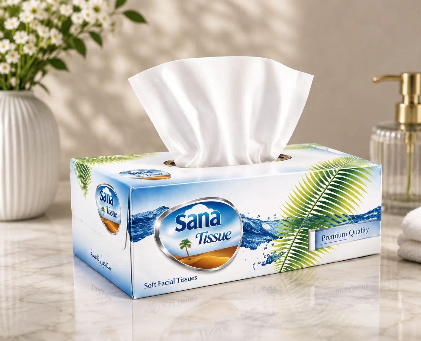 Sana 200x2ply Facial Tissue Ctn Qty - 30 Nos