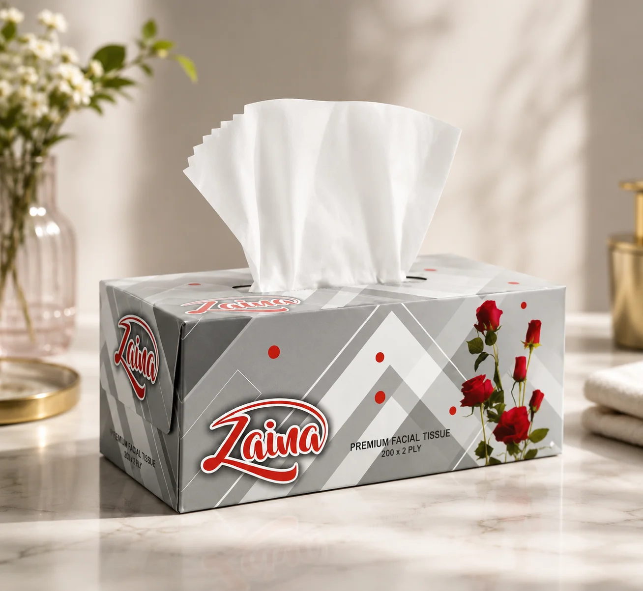 Zaina Premium Facial Tissue (200 x 2ply) - 30 Nos (Copy)